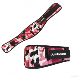 GymBeam Belt Neoprene Pink Camo